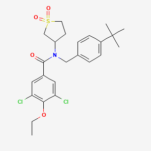 N-(4-tert-butylbenzyl)-3,5-dichloro-N-(1,1-dioxidotetrahydrothiophen-3-yl)-4-ethoxybenzamide