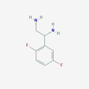 molecular formula C8H10F2N2 B15097016 1-(2,5-Difluorophenyl)ethane-1,2-diamine 