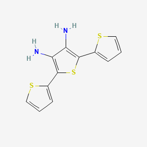molecular formula C12H10N2S3 B1509703 [2,2':5',2''-三噻吩]-3',4'-二胺 CAS No. 185691-91-2
