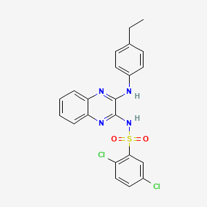 2,5-dichloro-N-{3-[(4-ethylphenyl)amino]quinoxalin-2-yl}benzenesulfonamide