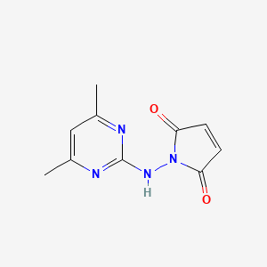 molecular formula C10H10N4O2 B15097047 1-[(4,6-Dimethylpyrimidin-2-yl)amino]pyrrole-2,5-dione CAS No. 878972-63-5