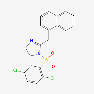 1-(2,5-dichlorobenzenesulfonyl)-2-[(naphthalen-1-yl)methyl]-4,5-dihydro-1H-imidazole