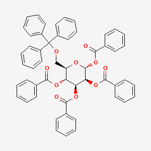 molecular formula C53H42O10 B1509708 1,2,3,4-Tetra-O-benzoyl-6-O-trityl-a-D-mannopyranose 