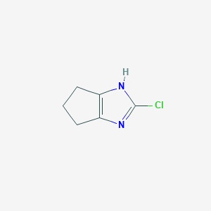 molecular formula C6H7ClN2 B15097109 2-Chloro-1,4,5,6-tetrahydrocyclopenta[d]imidazole 