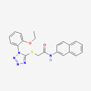 2-{[1-(2-ethoxyphenyl)-1H-tetrazol-5-yl]sulfanyl}-N-(naphthalen-2-yl)acetamide