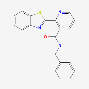 2-(1,3-benzothiazol-2-yl)-N-benzyl-N-methylpyridine-3-carboxamide