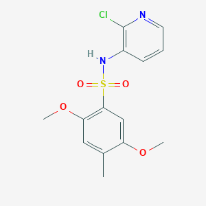 [(2,5-Dimethoxy-4-methylphenyl)sulfonyl](2-chloro(3-pyridyl))amine