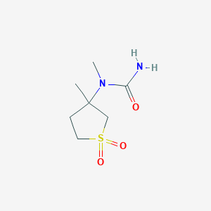 molecular formula C7H14N2O3S B15097222 1-Methyl-1-(3-methyl-1,1-dioxidotetrahydrothiophen-3-yl)urea 