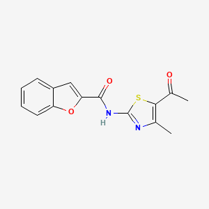 N-(5-acetyl-4-methyl-1,3-thiazol-2-yl)-1-benzofuran-2-carboxamide