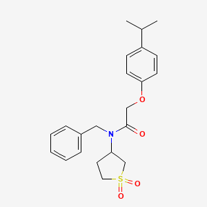 N-benzyl-N-(1,1-dioxidotetrahydrothiophen-3-yl)-2-[4-(propan-2-yl)phenoxy]acetamide