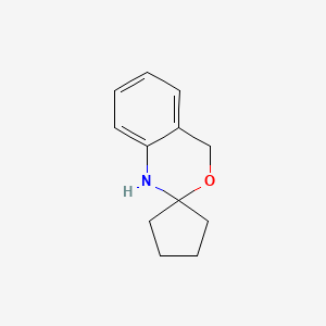 molecular formula C12H15NO B15097312 1,4-Dihydrospiro[3,1-benzoxazine-2,1'-cyclopentane] 