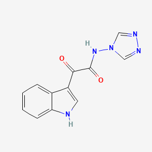 2-(1H-indol-3-yl)-2-oxo-N-(4H-1,2,4-triazol-4-yl)acetamide