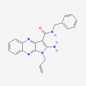 2-amino-N-benzyl-1-(prop-2-en-1-yl)-1H-pyrrolo[2,3-b]quinoxaline-3-carboxamide