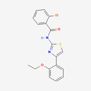 molecular formula C18H15BrN2O2S B15097364 2-bromo-N-[4-(2-ethoxyphenyl)-1,3-thiazol-2-yl]benzamide 