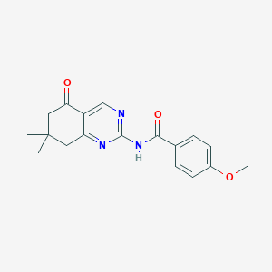 molecular formula C18H19N3O3 B15097371 N-(7,7-dimethyl-5-oxo-6,8-dihydroquinazolin-2-yl)-4-methoxybenzamide 