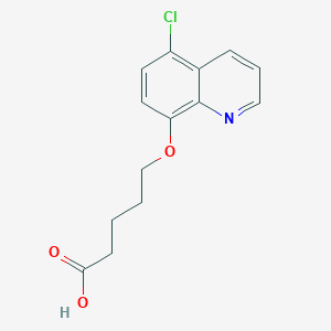 Pentanoic acid, 5-[(5-chloro-8-quinolinyl)oxy]-