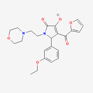 5-(3-ethoxyphenyl)-4-(furan-2-carbonyl)-3-hydroxy-1-[2-(morpholin-4-yl)ethyl]-2,5-dihydro-1H-pyrrol-2-one