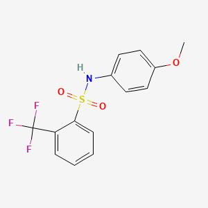 (4-Methoxyphenyl){[2-(trifluoromethyl)phenyl]sulfonyl}amine