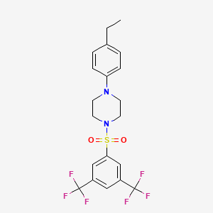 1-[3,5-Bis(trifluoromethyl)benzenesulfonyl]-4-(4-ethylphenyl)piperazine