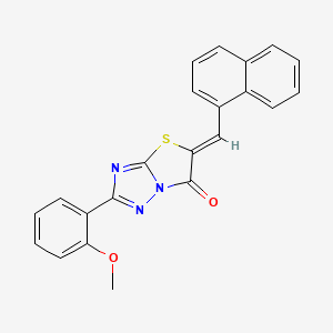 (5Z)-2-(2-methoxyphenyl)-5-(naphthalen-1-ylmethylidene)[1,3]thiazolo[3,2-b][1,2,4]triazol-6(5H)-one