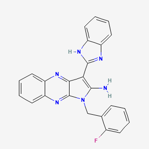 3-(1H-benzimidazol-2-yl)-1-(2-fluorobenzyl)-1H-pyrrolo[2,3-b]quinoxalin-2-amine