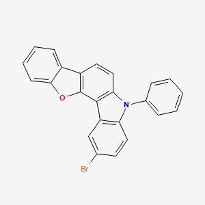 molecular formula C24H14BrNO B1509753 2-Bromo-5-phenyl-5H-benzofuro[3,2-c]carbazole 