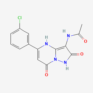 N-(5-(3-Chlorophenyl)-2,7-dioxo-1,2,4,7-tetrahydropyrazolo[1,5-A]pyrimidin-3-YL)acetamide