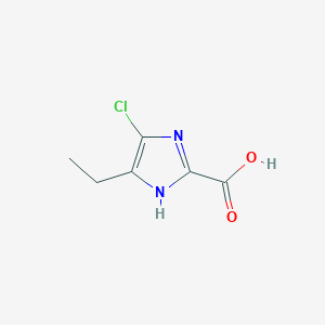 molecular formula C6H7ClN2O2 B1509756 4-chloro-5-ethyl-1H-imidazole-2-carboxylic acid CAS No. 1171124-67-6