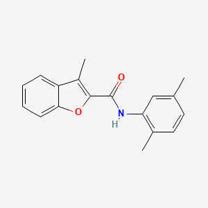 molecular formula C18H17NO2 B15097587 N-(2,5-dimethylphenyl)-3-methyl-1-benzofuran-2-carboxamide 