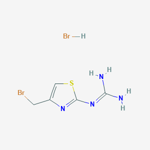 molecular formula C5H8Br2N4S B1509759 1-(4-(Bromomethyl)thiazol-2-yl)guanidine hydrobromide CAS No. 204693-12-9