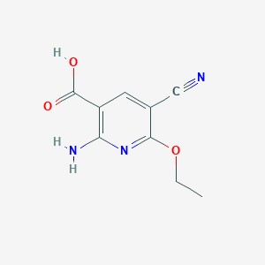 B150976 2-Amino-5-cyano-6-ethoxypyridine-3-carboxylic acid CAS No. 130484-87-6
