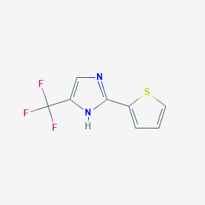 molecular formula C8H5F3N2S B1509766 2-(Thiophen-2-yl)-5-(trifluoromethyl)-1H-imidazole CAS No. 33468-72-3
