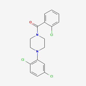 molecular formula C17H15Cl3N2O B15097661 4-(2,5-Dichlorophenyl)piperazinyl 2-chlorophenyl ketone 