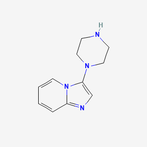 molecular formula C11H14N4 B1509770 3-(Piperazin-1-yl)imidazo[1,2-a]pyridine CAS No. 853687-22-6