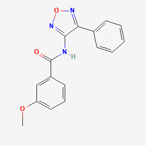 3-methoxy-N-(4-phenyl-1,2,5-oxadiazol-3-yl)benzamide