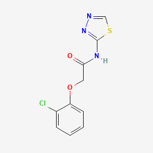 molecular formula C10H8ClN3O2S B15097876 2-(2-chlorophenoxy)-N-(1,3,4-thiadiazol-2-yl)acetamide 