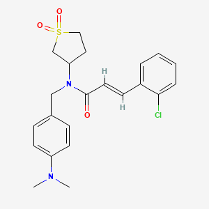 (2E)-3-(2-chlorophenyl)-N-[4-(dimethylamino)benzyl]-N-(1,1-dioxidotetrahydrothiophen-3-yl)prop-2-enamide