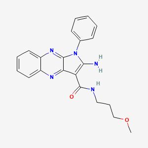 2-amino-N-(3-methoxypropyl)-1-phenyl-1H-pyrrolo[2,3-b]quinoxaline-3-carboxamide