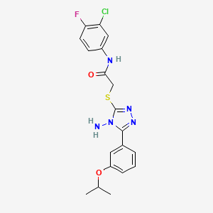 molecular formula C19H19ClFN5O2S B15098015 C19H19ClFN5O2S 