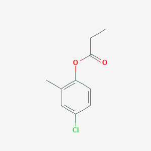 molecular formula C10H11ClO2 B15098038 (4-Chloro-2-methylphenyl) propanoate CAS No. 7463-55-0