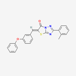 (5Z)-2-(2-methylphenyl)-5-(3-phenoxybenzylidene)[1,3]thiazolo[3,2-b][1,2,4]triazol-6(5H)-one