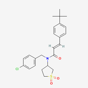 (2E)-3-(4-tert-butylphenyl)-N-(4-chlorobenzyl)-N-(1,1-dioxidotetrahydrothiophen-3-yl)prop-2-enamide