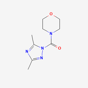 molecular formula C9H14N4O2 B15098069 4-(3,5-dimethyl-1H-1,2,4-triazole-1-carbonyl)morpholine 