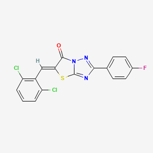 (5Z)-5-(2,6-dichlorobenzylidene)-2-(4-fluorophenyl)[1,3]thiazolo[3,2-b][1,2,4]triazol-6(5H)-one