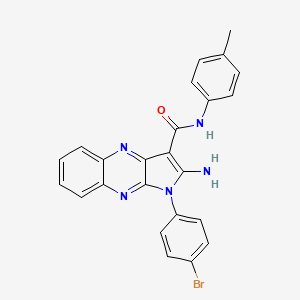 2-amino-1-(4-bromophenyl)-N-(4-methylphenyl)-1H-pyrrolo[2,3-b]quinoxaline-3-carboxamide