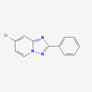 molecular formula C12H8BrN3 B1509815 7-Bromo-2-phenyl-[1,2,4]triazolo[1,5-A]pyridine CAS No. 1380331-12-3