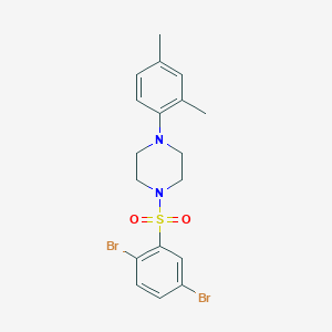 1-(2,5-Dibromobenzenesulfonyl)-4-(2,4-dimethylphenyl)piperazine