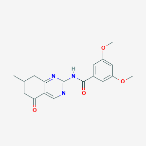 3,5-dimethoxy-N-(7-methyl-5-oxo-5,6,7,8-tetrahydroquinazolin-2-yl)benzamide