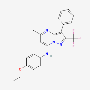 N-(4-ethoxyphenyl)-5-methyl-3-phenyl-2-(trifluoromethyl)pyrazolo[1,5-a]pyrimidin-7-amine