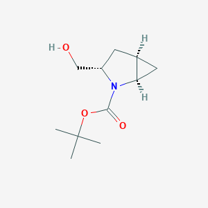 molecular formula C11H19NO3 B1509821 (1R,3S,5R)-tert-butyl 3-(hydroxymethyl)-2-azabicyclo[3.1.0]hexane-2-carboxylate 